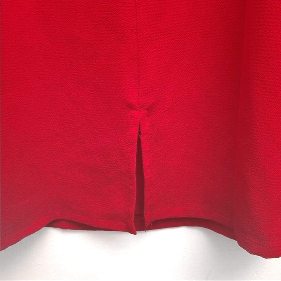 WAYF Luna off Shoulder Dress- Red - Picture 6 of 7